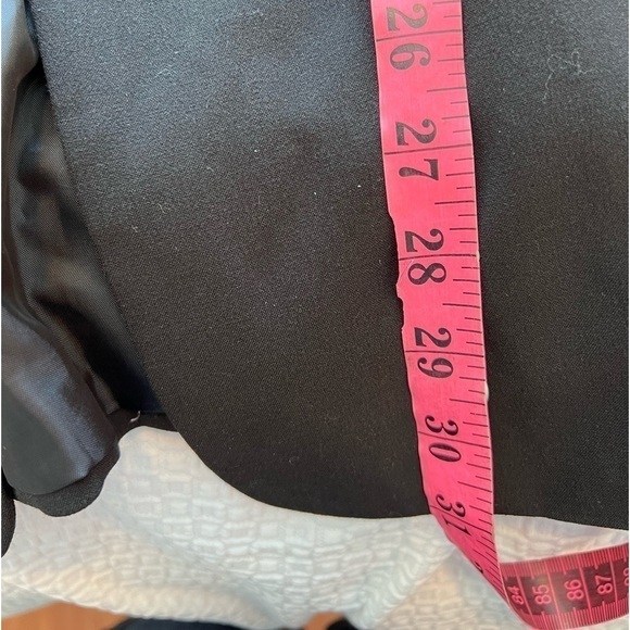 Norma Kamali Blazer Black Boyfriend Jacket Single Button Long Sleeve Size 14 - Picture 12 of 16